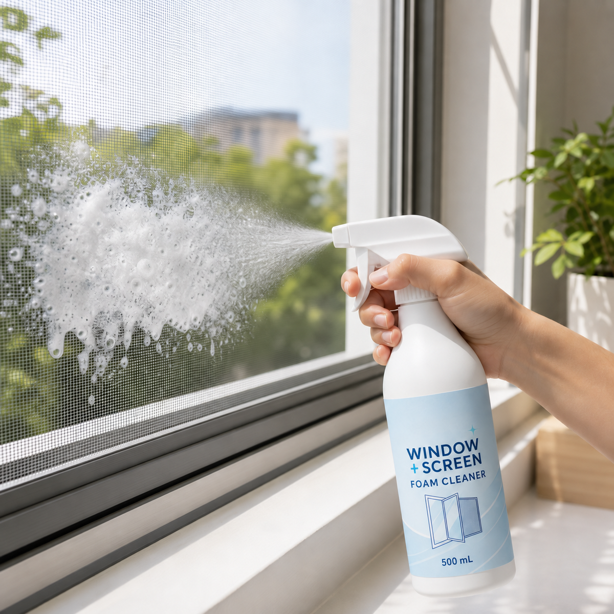 Velmiva Window & Screen Foam Cleaner — 500 mL product image 2