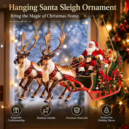 Bring Christmas Magic Home – Santa's Flying Sleigh & Shining Star! 🎅