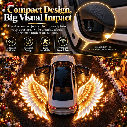 Christmas Angel Wing Car Door Projector Lights ✨