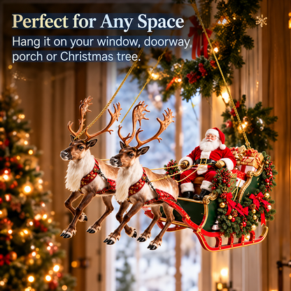 Bring Christmas Magic Home – Santa's Flying Sleigh & Shining Star! 🎅