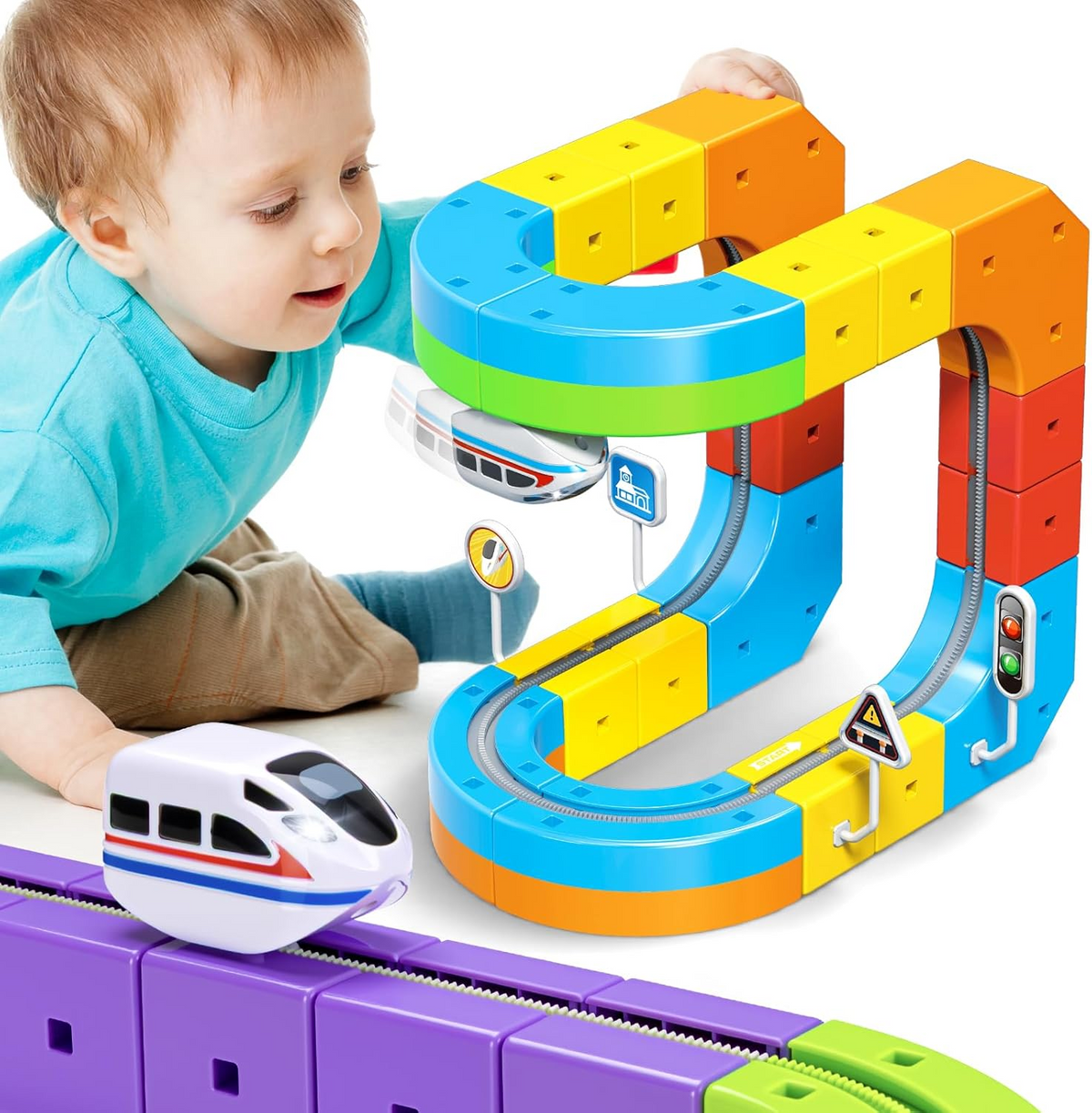 ✨Last Day 50% OFF✨🚂Magnetic Gravity-Defying Electric Track Car Toy