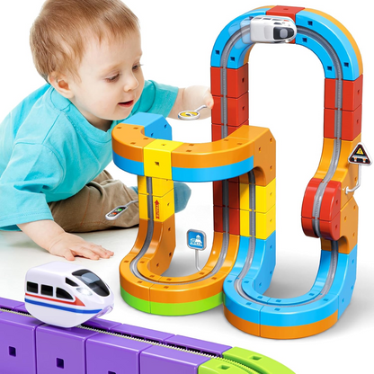 ✨Last Day 50% OFF✨🚂Magnetic Gravity-Defying Electric Track Car Toy