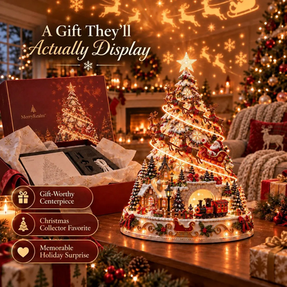 ✨Last Day 50% OFF✨🎄Christmas Village Projection Centerpiece – 4 Themed Villages
