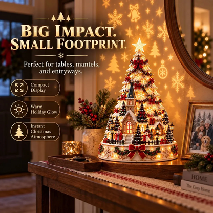 ✨Last Day 50% OFF✨🎄Christmas Village Projection Centerpiece – 4 Themed Villages
