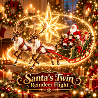 Santa's Twin Reindeer Flight