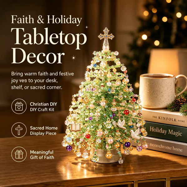 DIY Crystal Beaded Christmas Tree Craft Kit