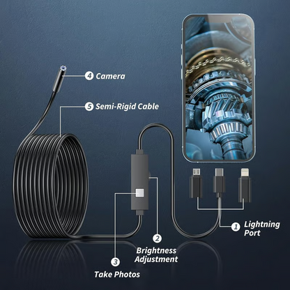 🎁Last Day Promotion 50% OFF🔥16.4ft HD Endoscope Camera for iPhone & Android