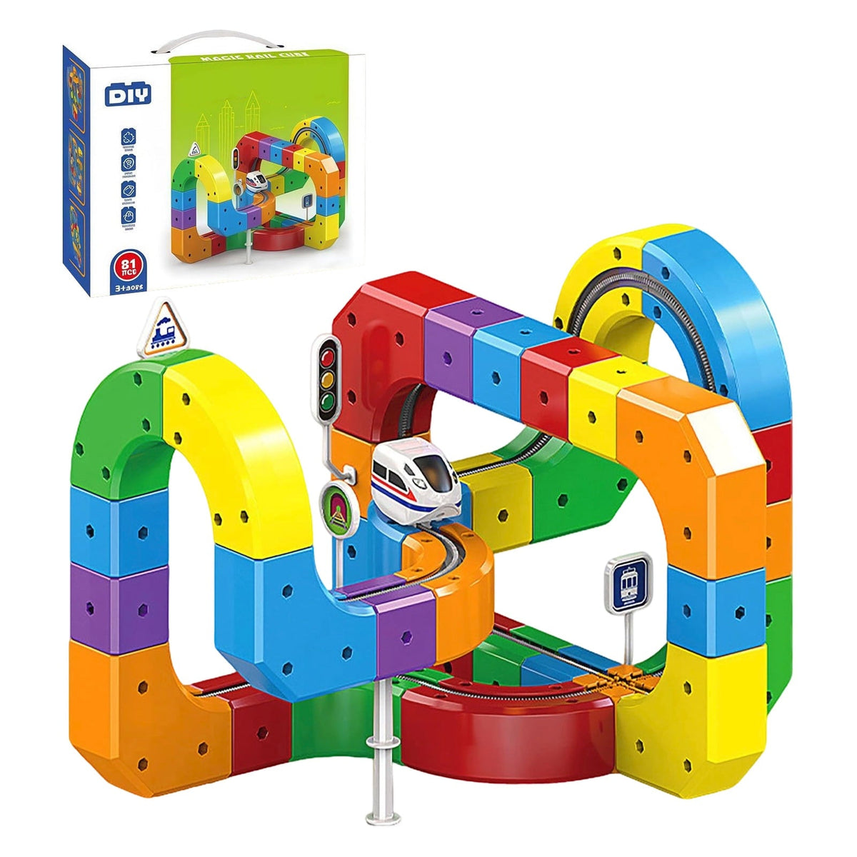 🚂🚂Magnetic Gravity-Defying Electric Track Car Toy