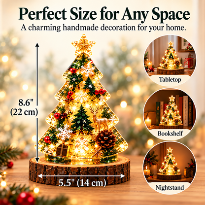 Christmas Resin Night Light DIY Kit – Handmade Glowing Holiday Keepsake