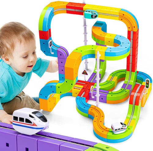 ✨Last Day 50% OFF✨🚂Magnetic Gravity-Defying Electric Track Car Toy