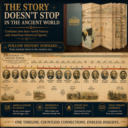 🌍Adams Time Chart 3.0 – 23-Ft Fold-Out Biblical & World History Timeline