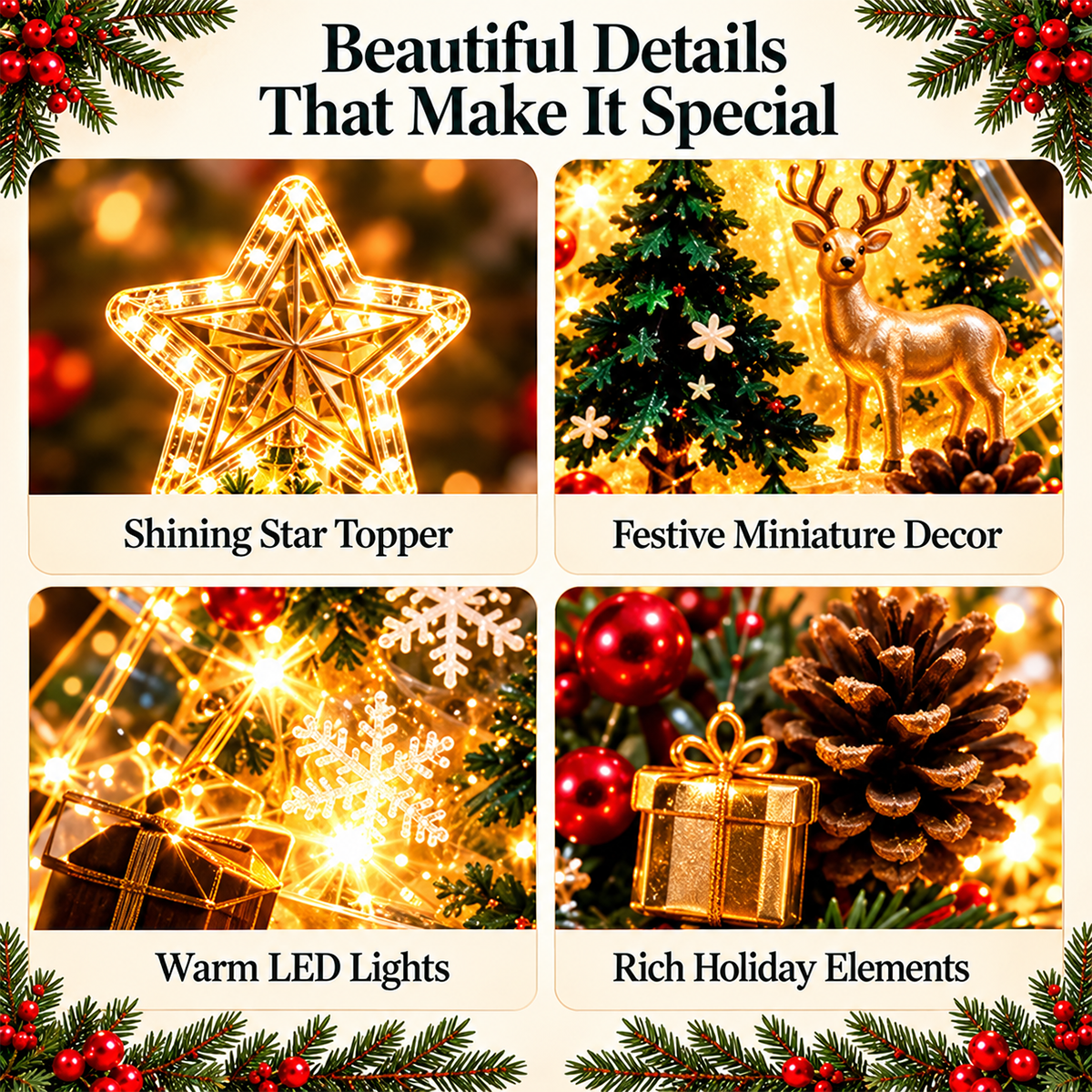 Christmas Resin Night Light DIY Kit – Handmade Glowing Holiday Keepsake