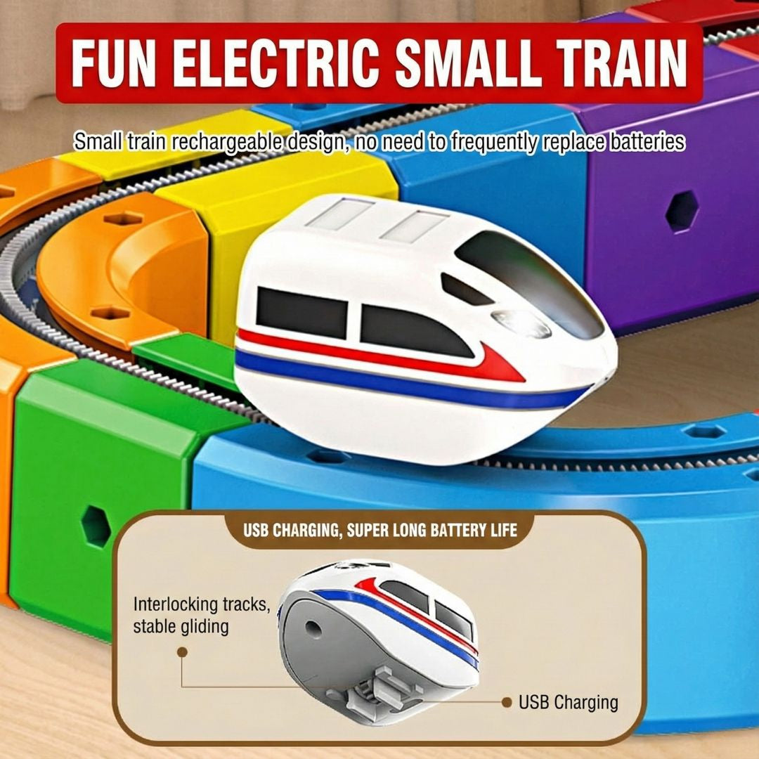 ✨Last Day 50% OFF✨🚂Magnetic Gravity-Defying Electric Track Car Toy