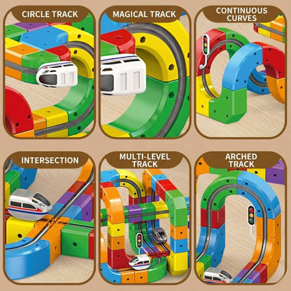 🚂🚂Magnetic Gravity-Defying Electric Track Car Toy