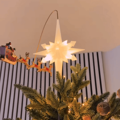 Bring Christmas Magic Home – Santa's Flying Sleigh & Shining Star! 🎅