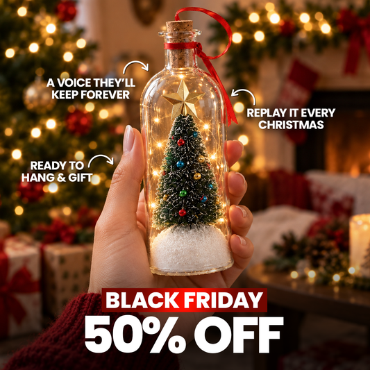 JingleJar Christmas Tree glass ornament