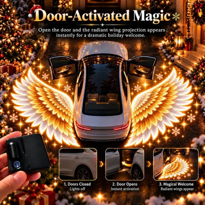Christmas Angel Wing Car Door Projector Lights ✨