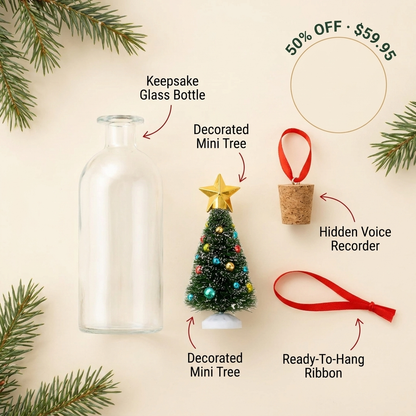 JingleJar glass keepsake ornament