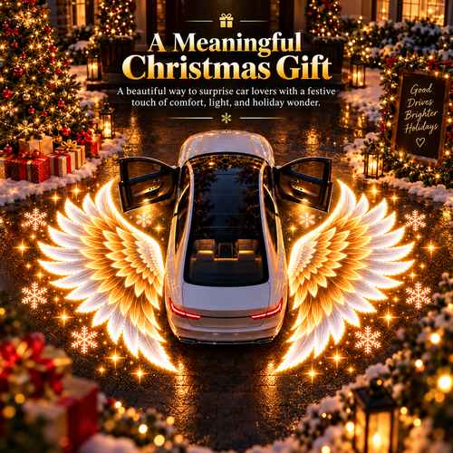 Christmas Angel Wing Car Door Projector Lights ✨